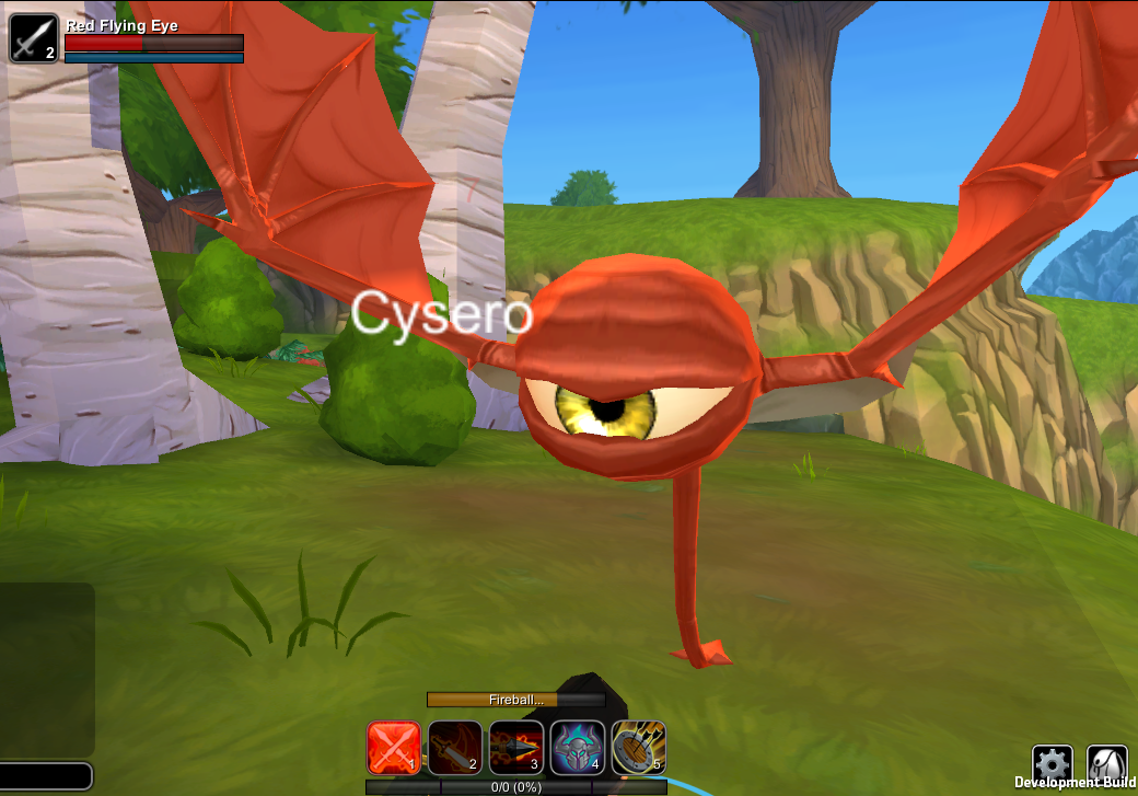 flying Eyeball gets Red Eye