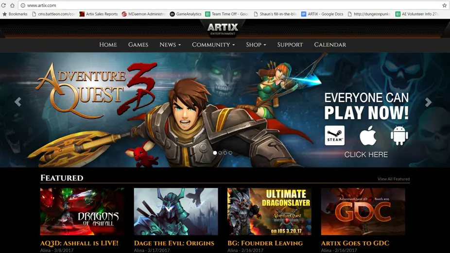 New Artix website
