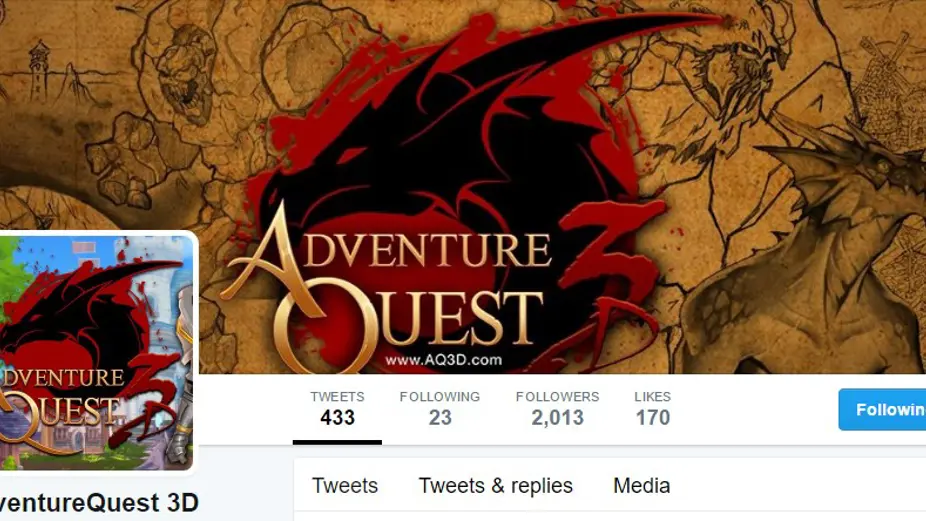 AQ3D Game Twitter