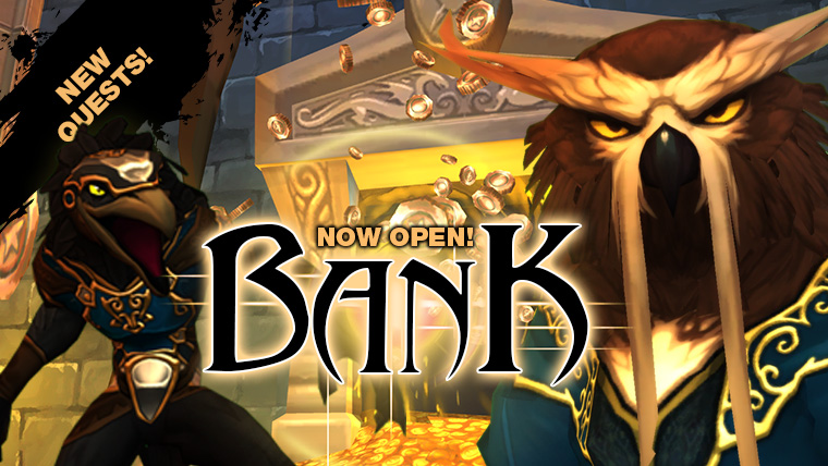 The Bank is now open!