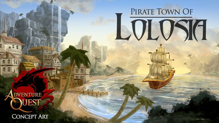 Pirate Town of Lolosia - Concept Art