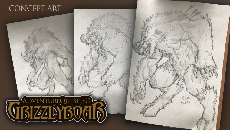 Grizzly Boar - Concept Art