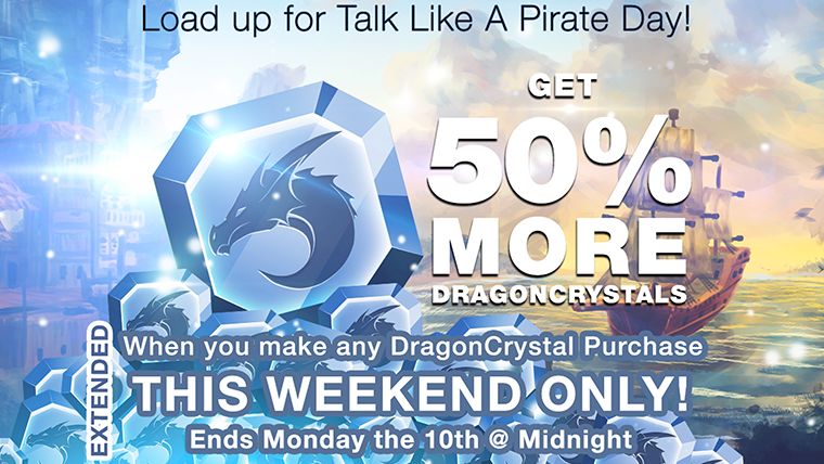Extended! Last Weekend for the DragonCrystal Bonus