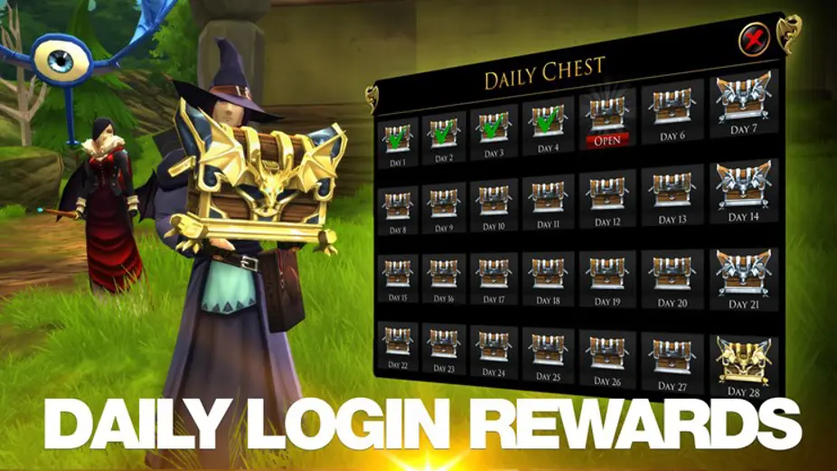 Adventurequest 3D Daily Login Rewards