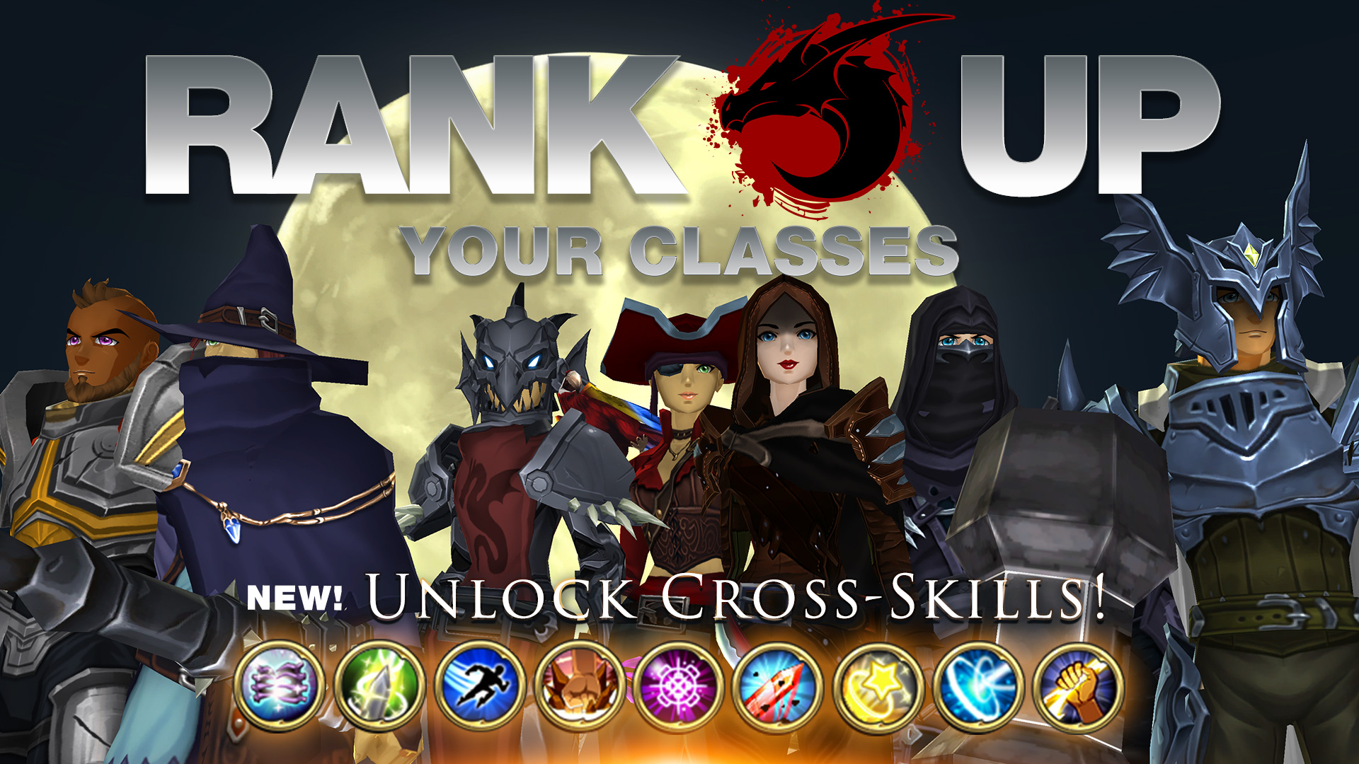 LIVE! Rank up your Classes and Unlock Cross-Skills