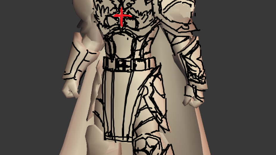 3D mocked up in MS Paint