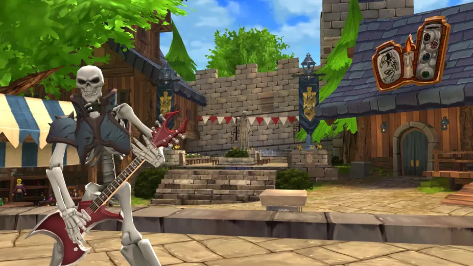 Hang out at Battleon's Social District