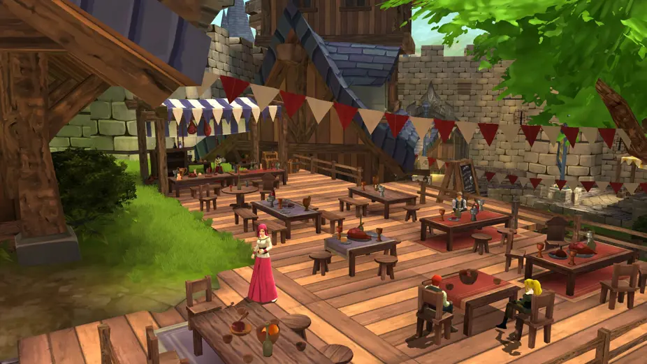 Fine dining in Battleon's Social District