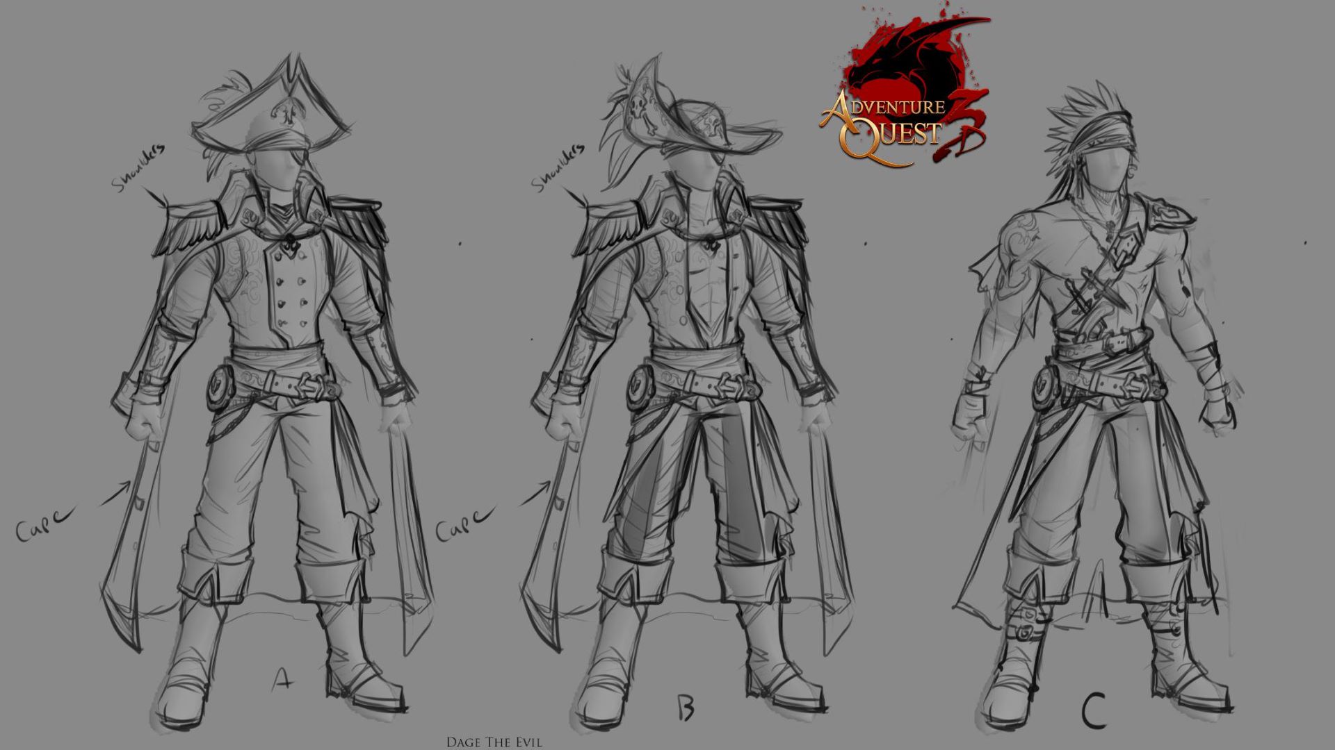 Concept Art: Choose Your Own Adventuring Pirate