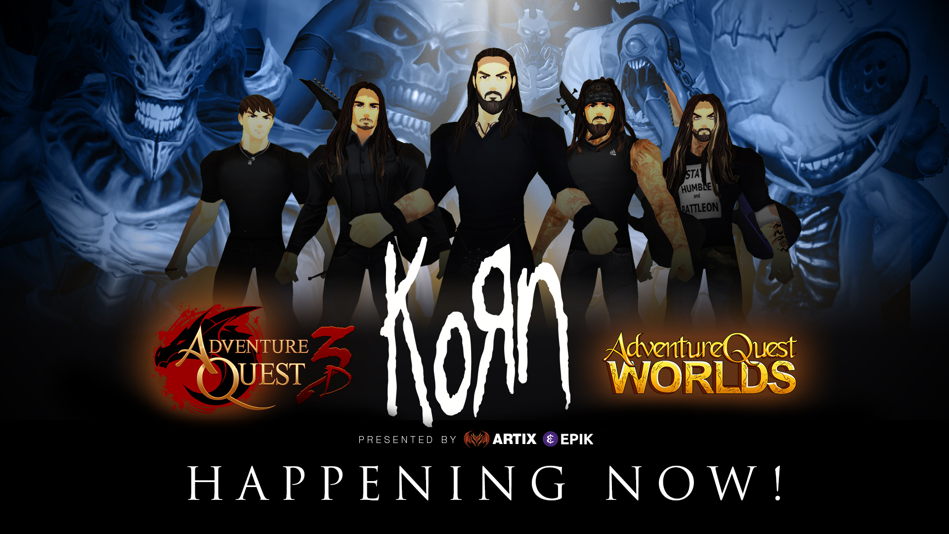 Happening now! Korn Battle Concert