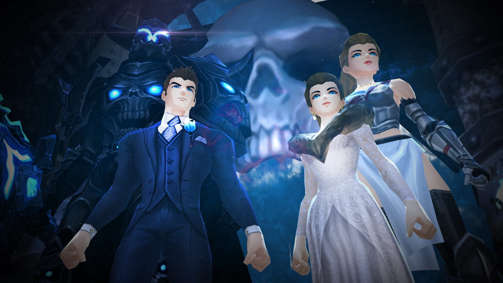 A nice day for an... underworld wedding.
