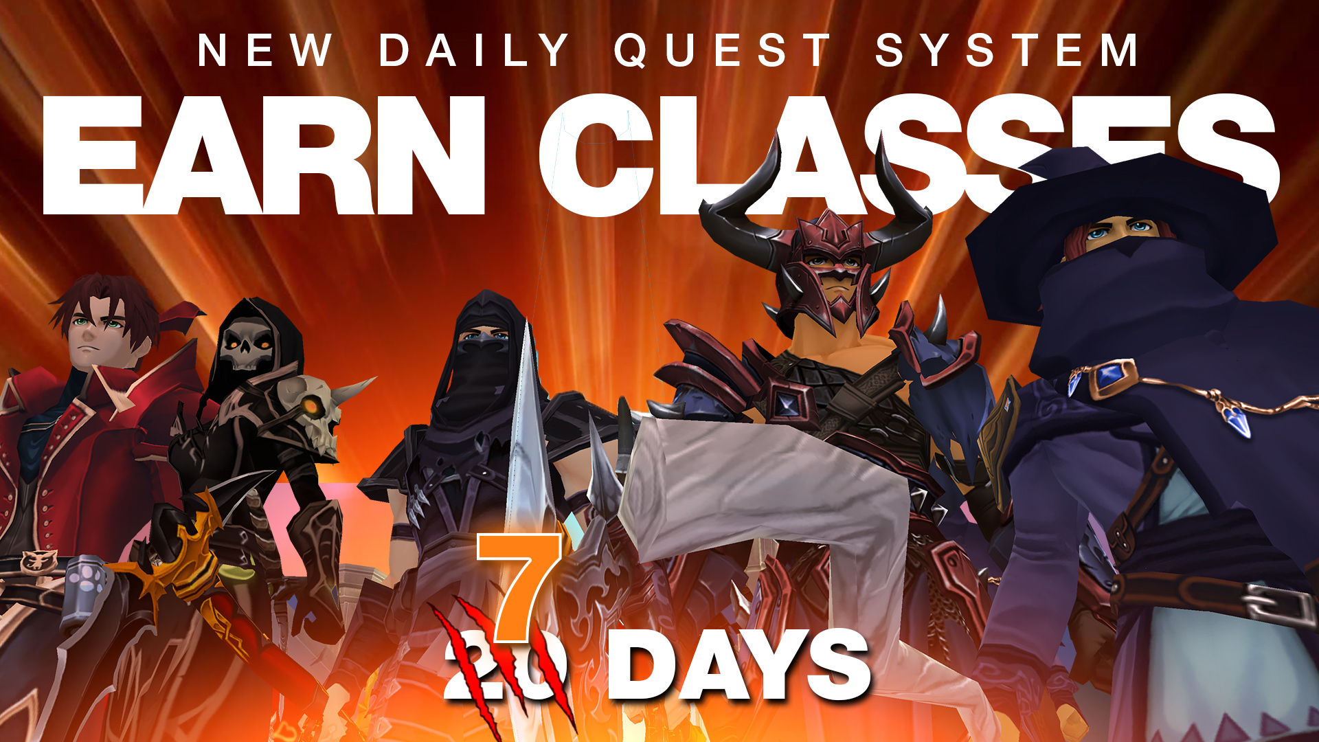Earn Classes Faster with the new Daily Class Quests!
