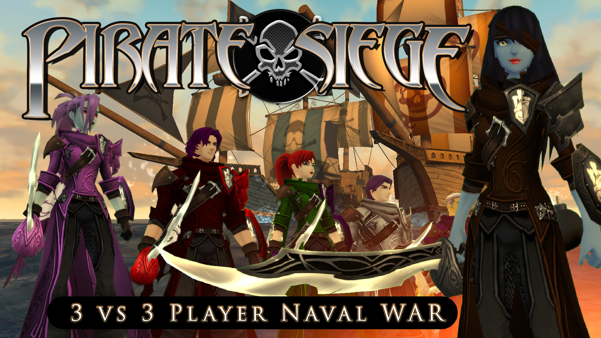 3 vs 3 Pirate Ship Siege Battle