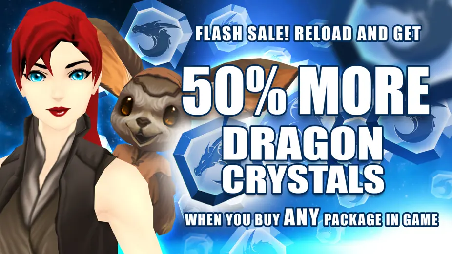 AdventureQuest 3D Flash Sale