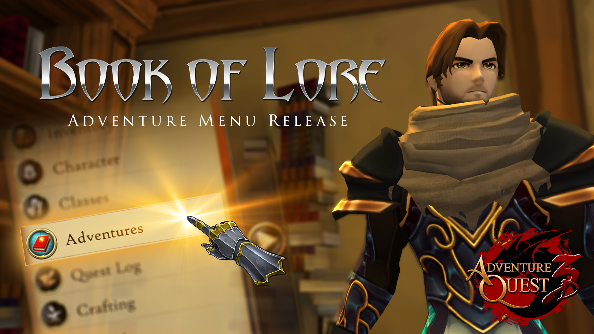 The Adventures Menu (Phase 1) is Live!