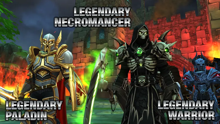 Legendary Paladin and Legendary Necromancer