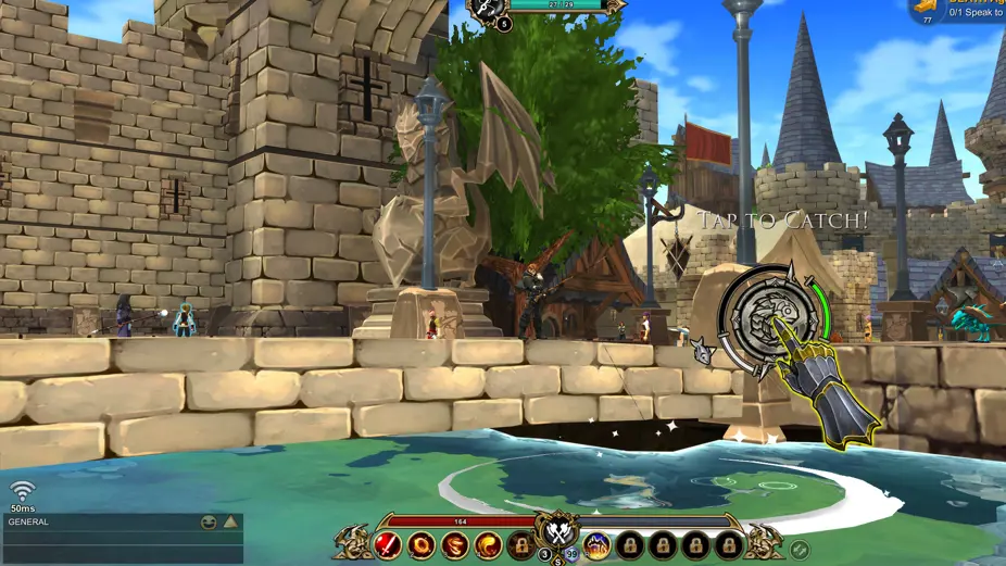 Fishing locations in AdventureQuest 3D