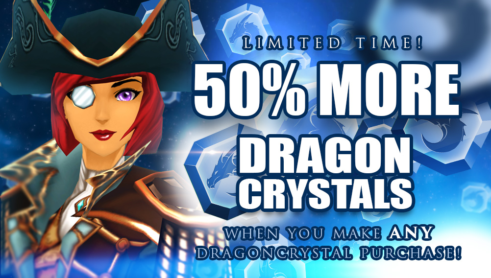 50% Bonus DragonCrystals
