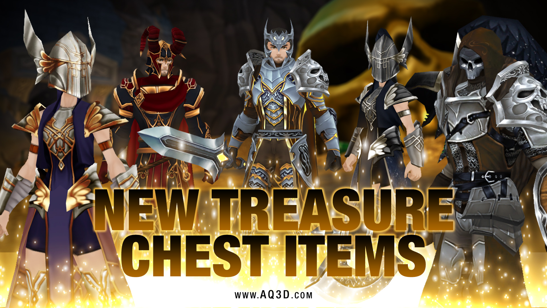 AdventureQuest Class Updates and New Treasure Chest Items