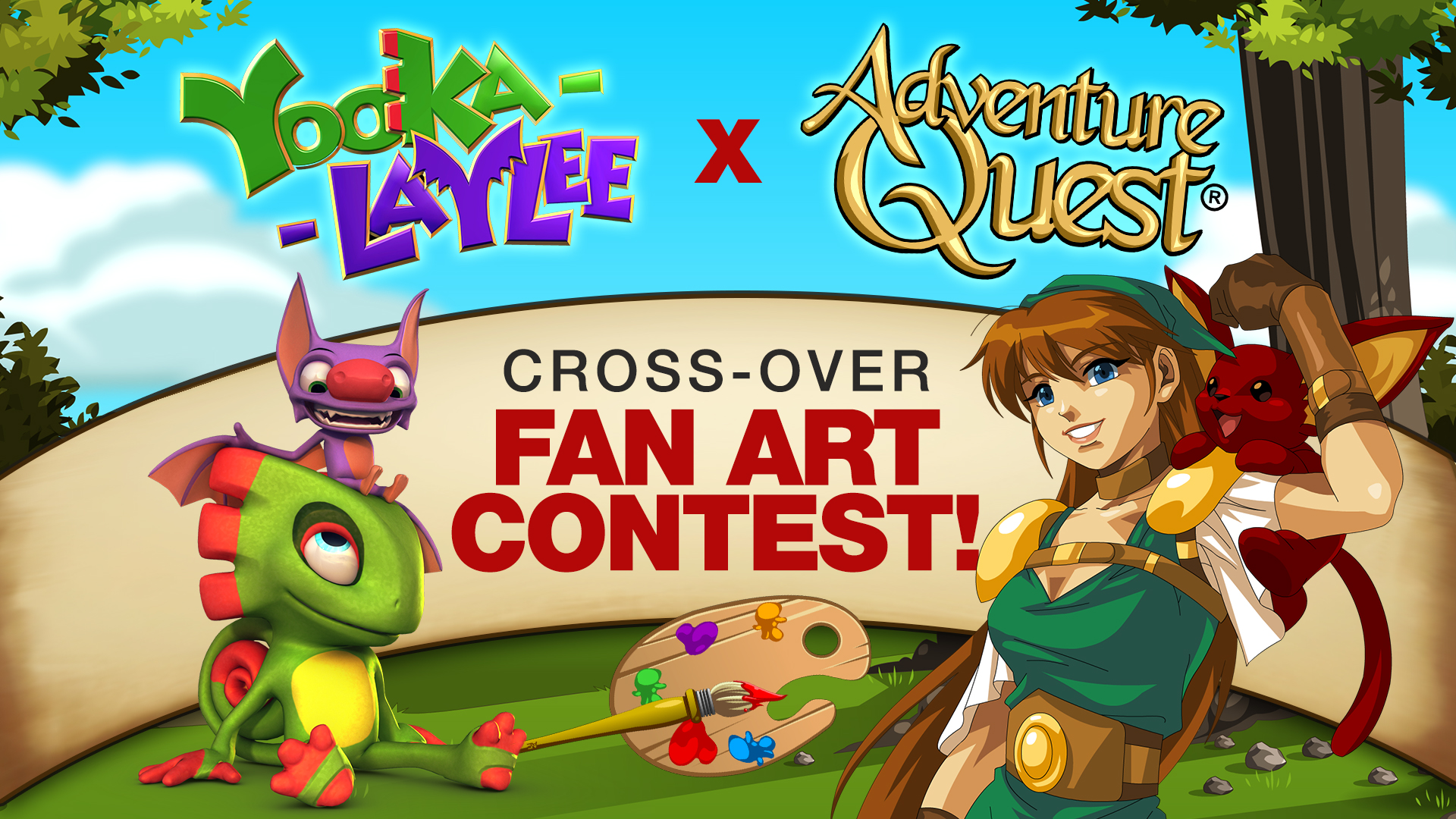 Yooka-Laylee x AdventureQuest Art Contest
