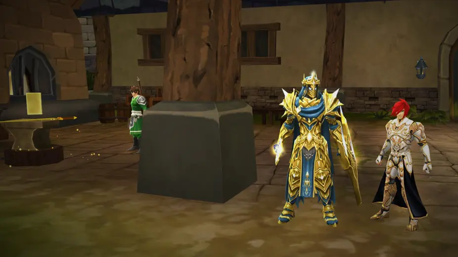 Maximus joins Cysero by the forge