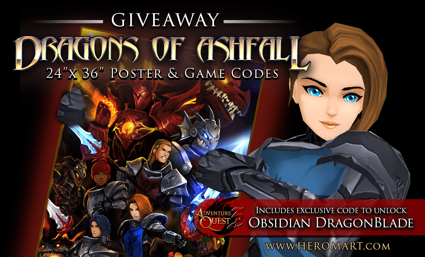 Giveaway! Dragons of Ashfall Poster