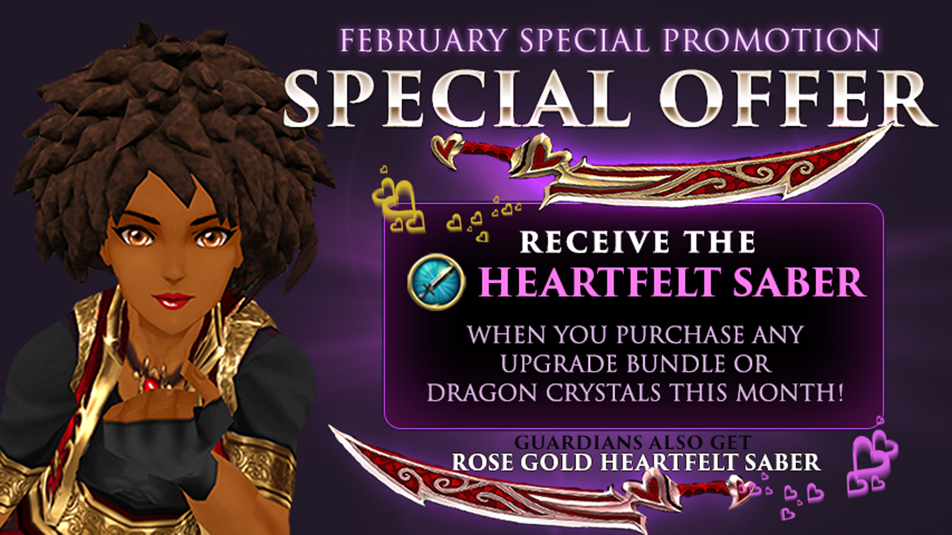 February 2023 Special Promotion: Heartfelt Saber