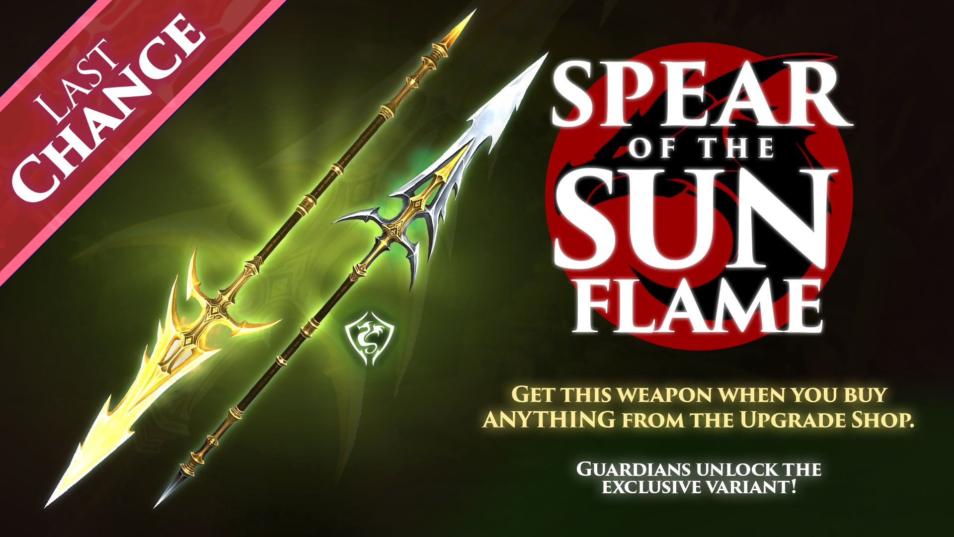 Last Chance: Spear of the Sun Flame Promo Item