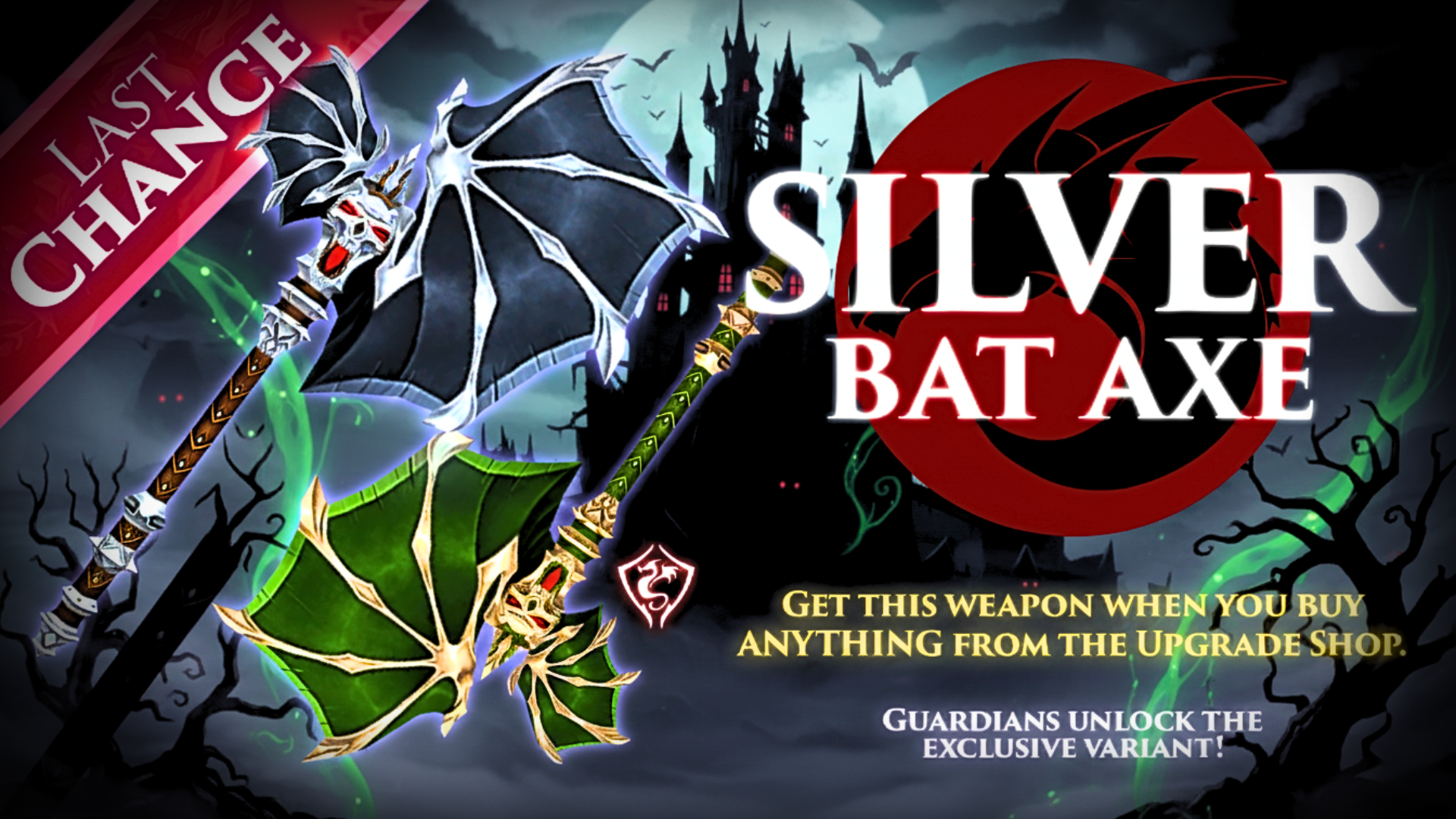 🚨 Last Chance: Silver Bat Axe Promo